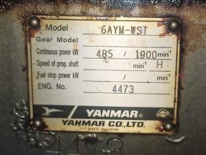 YANMAR 6AYM-WST ENGINE GEAR