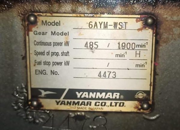 YANMAR 6AYM-WST ENGINE GEAR