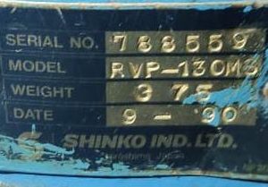 SHINKO RVP-130MS MARINE PUMP