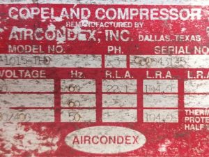 COPELAND 9RCF-1015-THD AIR COMPRESSOR