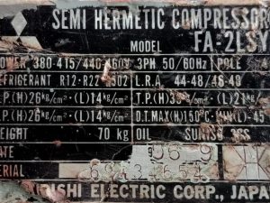 MITSUBISHI FA-2LSY SEMI HERMETIC COMPRESSOR