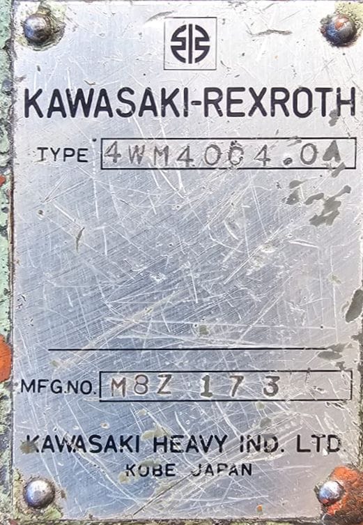 KAWASAKI-REXROTH 4WM4004.0A HYDRAULIC PUMP