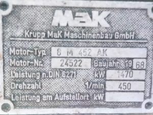 MAK 8M 452 AK HYDRAULIC MOTOR