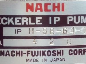 NACHI H-58-64-11 ECKERLE IP PUMP-1