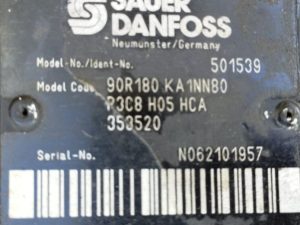 SAUER DANFOSS 90R180 HYDRAULIC MOTOR