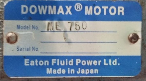 DOWNMAX M E750 HYDRAULIC MOTOR