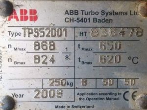 ABB TPS52D01TURBOCHARGER