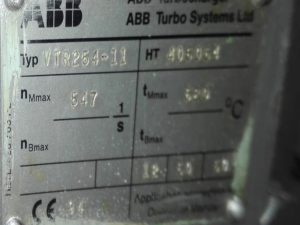 ABB VTR254-11 TURBOCHARGER