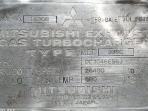 MITSUBISHI MET33SC TURBOCHARGER