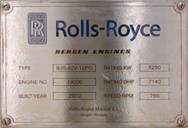 ROllS-ROYCE B3540V-12PG MARINE ENGINE