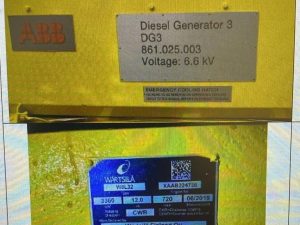 WARTSILA W6L32 MARINE GENERATOR
