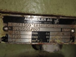 ALLWEILER AG SNEF1300 ER46U4 MARINE SCREW PUMP