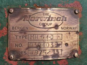 NORWINCH BERGEN MH540 HYDRAULIC MOTOR