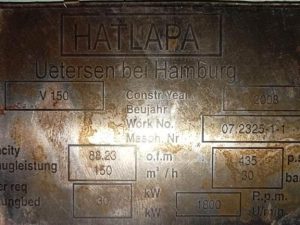 HATLAPA V150 AIR COMPRESSOR
