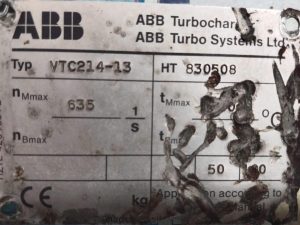 ABB VTC214-13 TURBOCHARGER