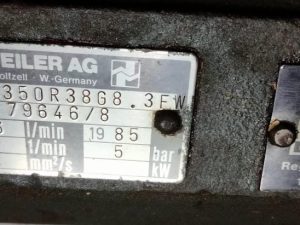 ALLWEILER AG ZASV350R38G8.3FW SCREW PUMP
