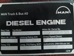MAN D2676LE321 DIESEL ENGINE