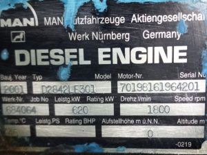 MAN D2842LE301 DIESEL ENGINE