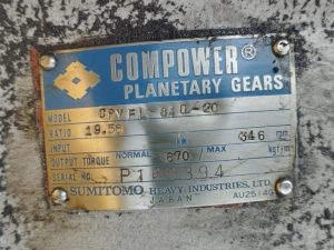 SUMITOMO CPVFL-84D-20 COMPOWER PLANETARY GEARS