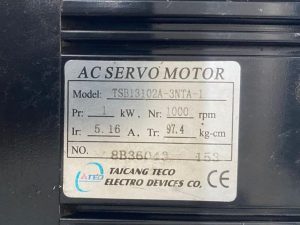 TAICANG TECO ELECTRO DEVICES TSB13102A-3NTA-1 AC SERVO MOTOR
